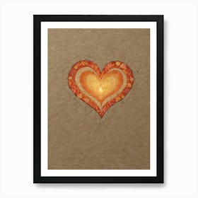 Heart Of Gold 4 Art Print