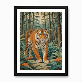 Tiger In The Jungle 1 Art Print