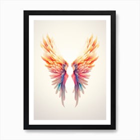 Wings Digital Minimalist4 Art Print