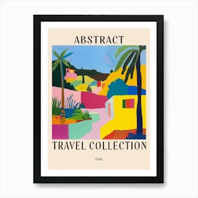 Abstract Travel Collection Poster Cuba 3 Art Print