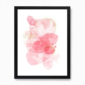 Pink Abstract Watercolor Art Print