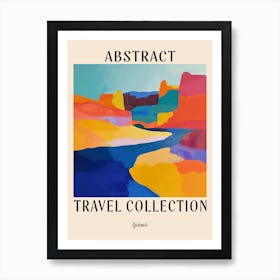 Abstract Travel Collection Poster Djibouti 1 Art Print