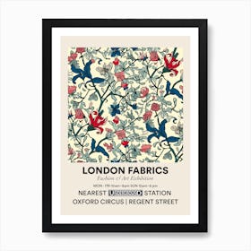 Poster Sunny Meadow London Fabrics Floral Pattern 1 Art Print