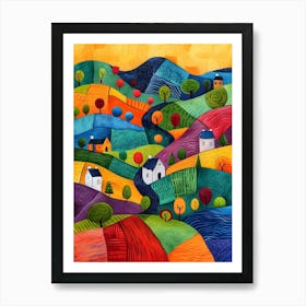 Ireland Countryside Contemporary 1 Art Print