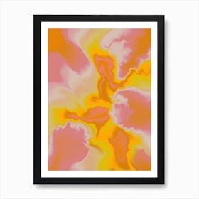 Muted Tie Dye Art Print