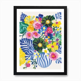 Queen Anne’S Lace 2 Modern Colourful Flower Art Print