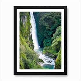 Karawau Gorge Waterfalls, New Zealand Majestic, Beautiful & Classic (1) Art Print