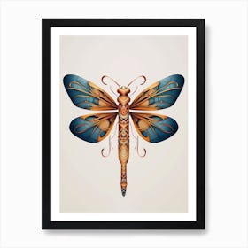 Dragonfly Wandering Gilder Pantala 2 Art Print