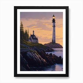 Bass Harbor Head Lighthouse Art Print