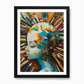 World Of Pencils Art Print