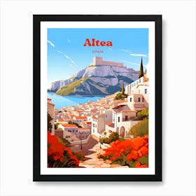 Altea Spain Travel Art Art Print