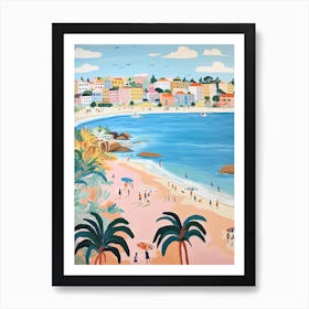 Bondi Beach, Sydney, Australia, Matisse And Rousseau Style 4 Art Print