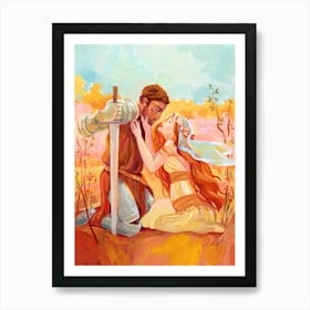 Gouache Illustration Love 1 Art Print