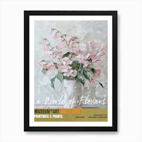 A World Of Flowers, Van Gogh Exhibition Sweet Peas 2 Art Print