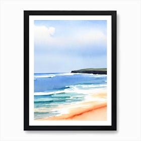 Collaroy Beach, Australia Watercolour Art Print