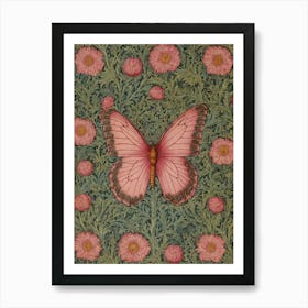 Pink Butterfly 2 Art Print