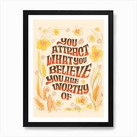 Attract Quote Art Print