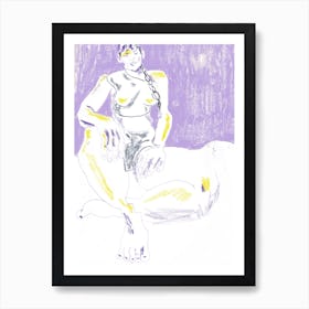 Purple Girl Art Print