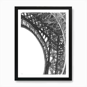 Eiffel Tower Arches Art Print