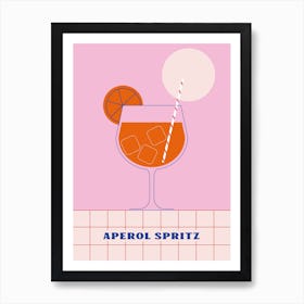 Aperol Spritz Cocktail Art Print