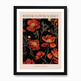 Winter Aconite 1 Winter Flower Market Poster Art Print