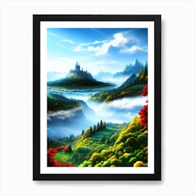 Fairytale Landscape Art Print