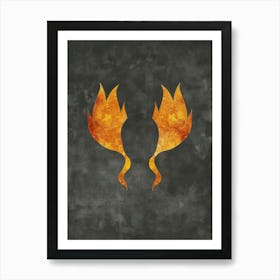 Fire And Ice 1 Art Print