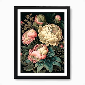 Parks And Public Gardens Peonies Vintage Botanical Art Print