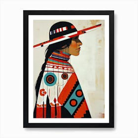 Nez Perce Nuances In Abstract Art ! Native American Art Art Print