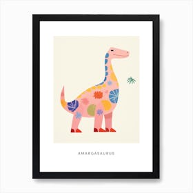 Nursery Dinosaur Art Amargasaurus 1 Poster Art Print