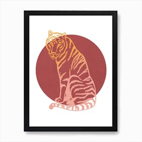 Tiger Sun Art Print