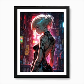 Sexy Anime Girl 2 Art Print