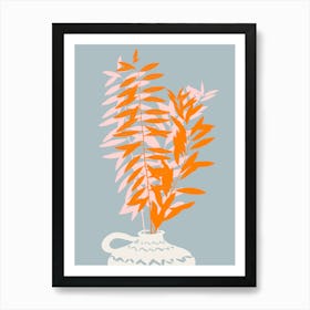 Botanical dopamine twigs Art Print