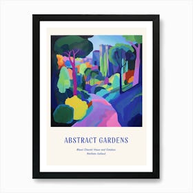 Colourful Gardens Mount Stewart House And Gardens Northern Ireland 3 Blue Poster Art Print