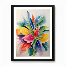 Watercolor Flower Painting 5 Art Print