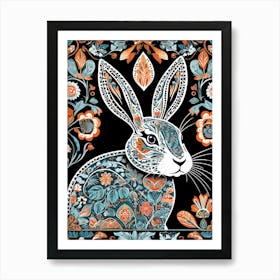 Rabbit In Floral Pattern, 1492 Art Print