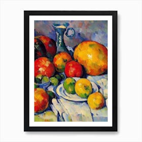 Jicama Cezanne Style vegetable Art Print