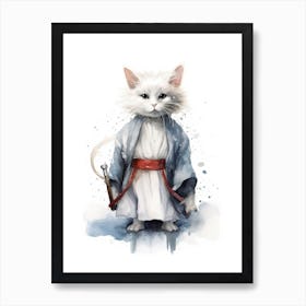 Turkish Angora Cat As A Jedi 2 Affiche