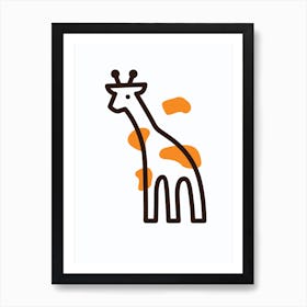 Giraffe Animal Art Print