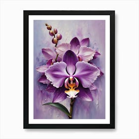 Purple Orchids Art Print