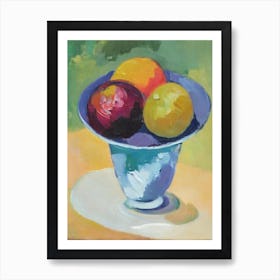 Grapefruit Bowl Of fruit Art Print