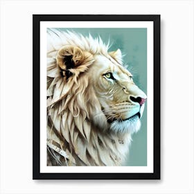 Lion art 57 Art Print