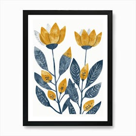 Yellow Flowers 6 Art Print