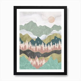 Mountains and Valleys Art Print