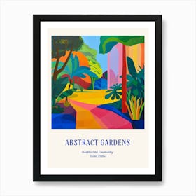 Colourful Gardens Franklin Park Conservatory Usa 3 Blue Poster Art Print