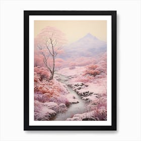 Dreamy Winter Painting Fuji Hakone Izu National Park Japan 1 Art Print