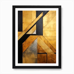 Dynamic Geometric Abstract Illustration 14 Art Print