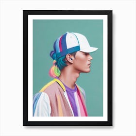 Avicii Colourful Illustration Affiche