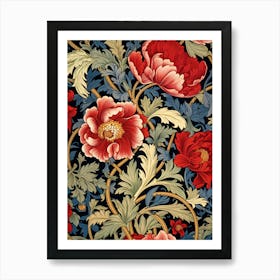 Wallpaper Floral Pattern 25 Art Print