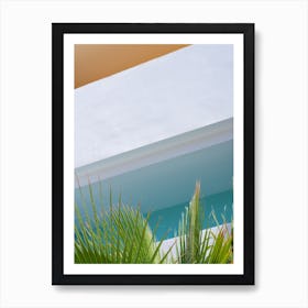 Art Deco Architecture With Palms Summer Travel Art Print